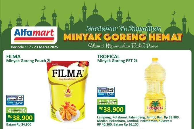 Promo Minyak Goreng Weekend Terbaru Bulan Ramadan 2025, Harga Hemat di Alfamart