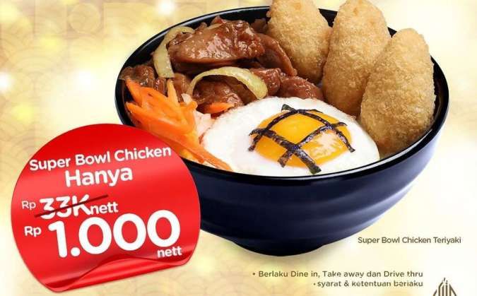 Promo ShopeePay di HokBen Bulan Januari 2025, Super Bowl Chicken Cuma Rp 1.000 Saja