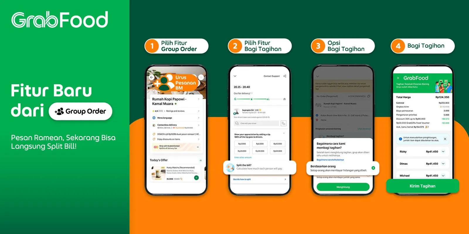 GrabFood Hadirkan Fitur Pendukung Baru: Group Order Sekarang Bisa Langsung Split Bill