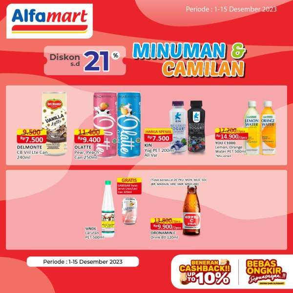 Promo Alfamart Terbaru Desember 2023 Snack Diskon 21%