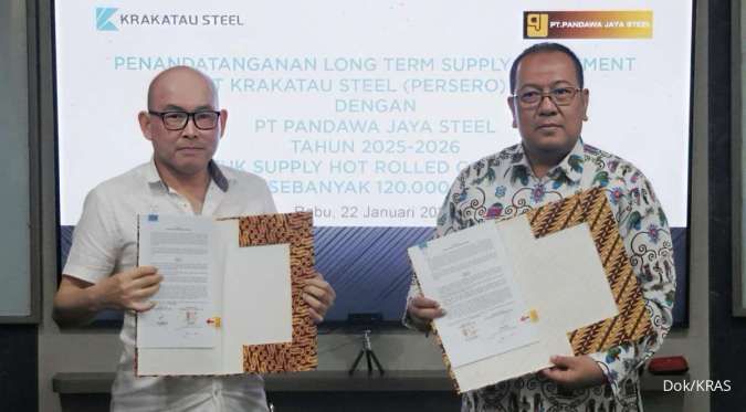 Krakatau Steel (KRAS) Teken Kesepakatan Pasok 384 Ribu Ton Baja HRC