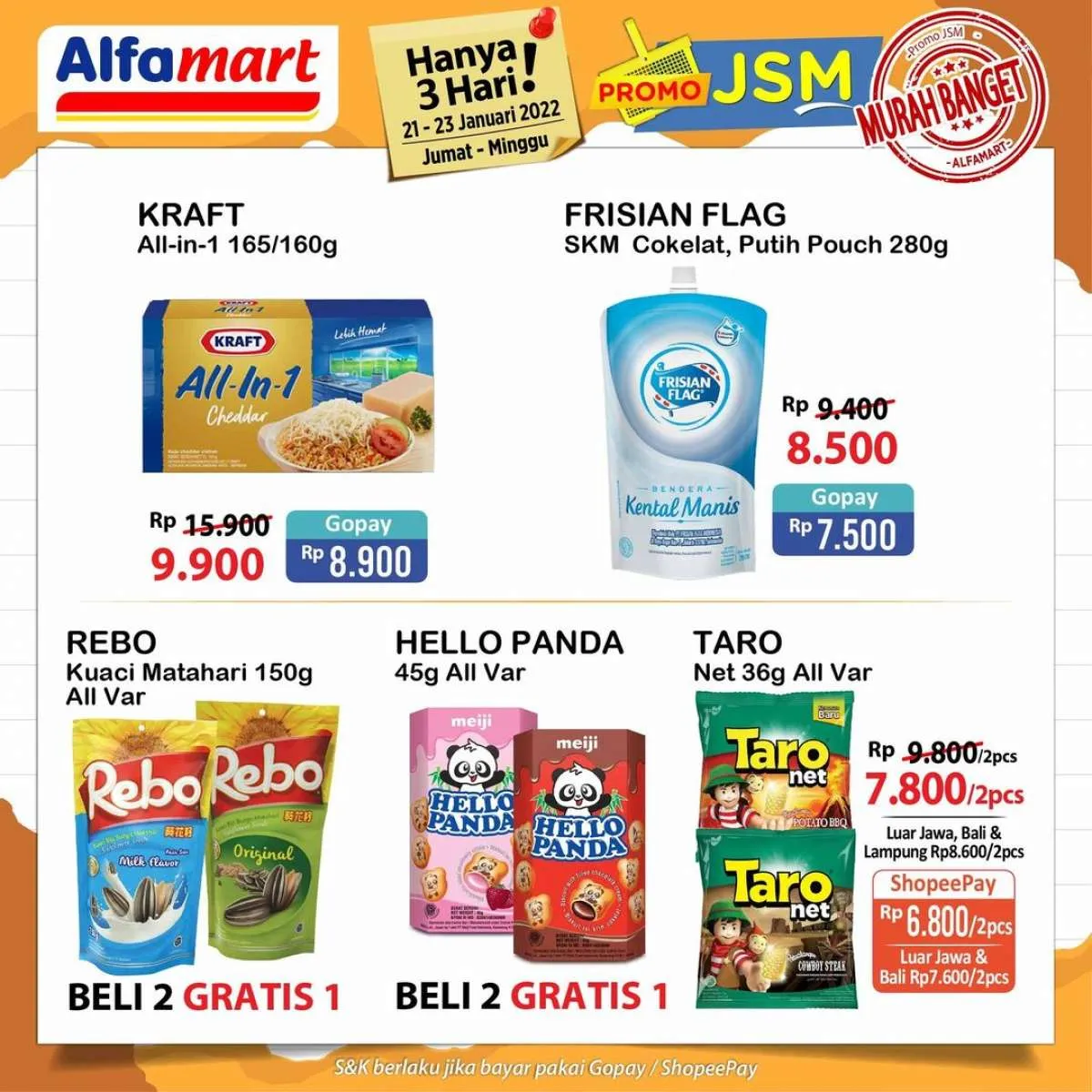 Promo JSM Alfamart 21-23 Januari 2022, Dapatkan Potongan Harga Murah Banget