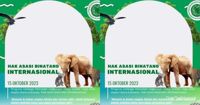 10 Twibbon Hari Hak Asasi Binatang 2023, Diperingati Setiap 15 Oktober 