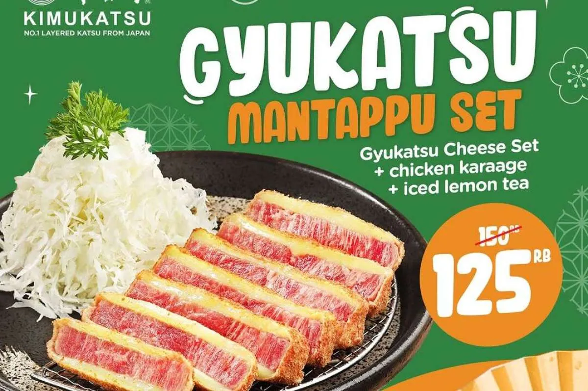 Promo Kimukatsu Gyukatsu Mantappu Set Juli 2025, Paket Super Komplit Harga Spesial