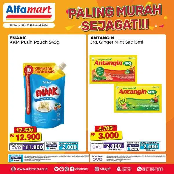 Promo Alfamart Paling Murah Sejagat Periode 16-22 Februari 2024