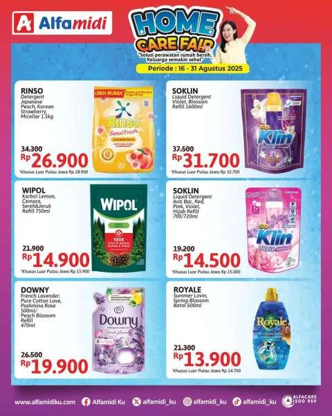 Promo Alfamidi Home Care Fair Periode 16-31 Agustus 2025