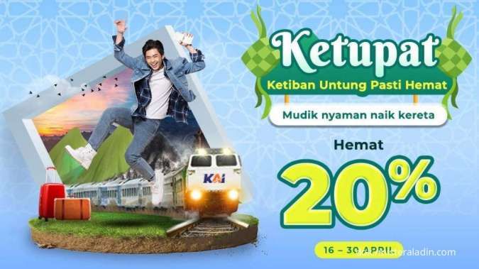 Promo Mister Aladin s.d 30 April 2022, Dapatkan Diskon Tiket Kereta Sampai 20%