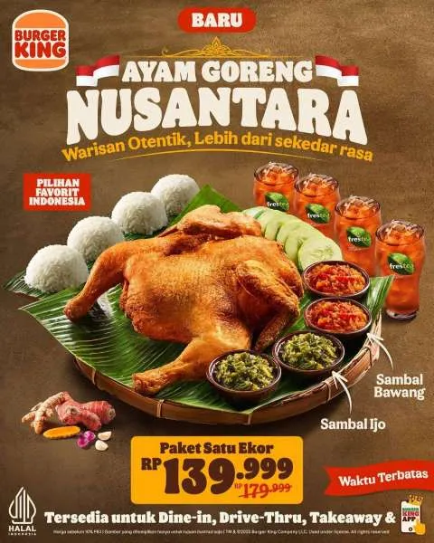 Promo Burger King Ayam Goreng Nusantara New Agustus