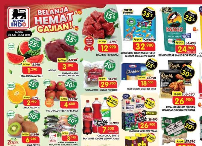 Promo Superindo Weekday 30 Juni-3 Juli 2025, Kecap & Nugget Diskon Sampai 35%