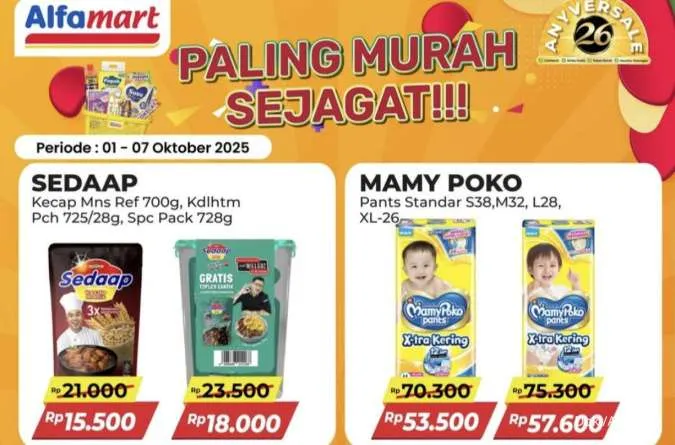 Promo Alfamart Paling Murah Sejagat 1-7 Oktober 2025, Kecap Sedaap Toples Rp 18.000