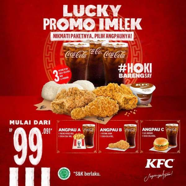 Promo KFC Spesial Imlek Sampai 2 Februari 2022