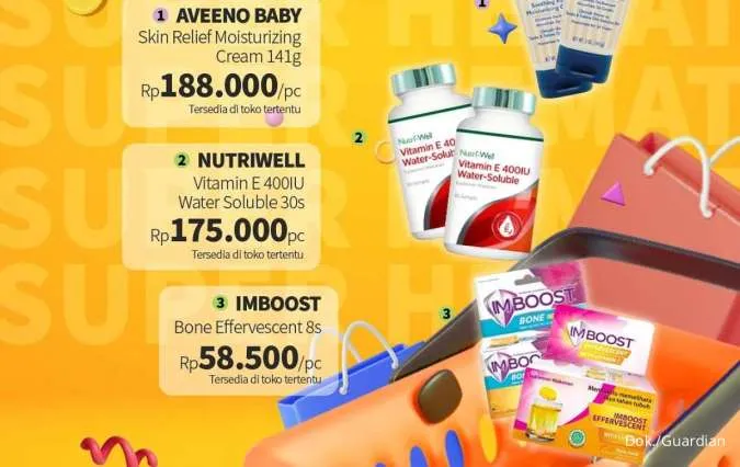 Promo Guardian Super Hemat 12-25 Juni 2025, Tambah Rp 1.000 Dapat 2 Imboost