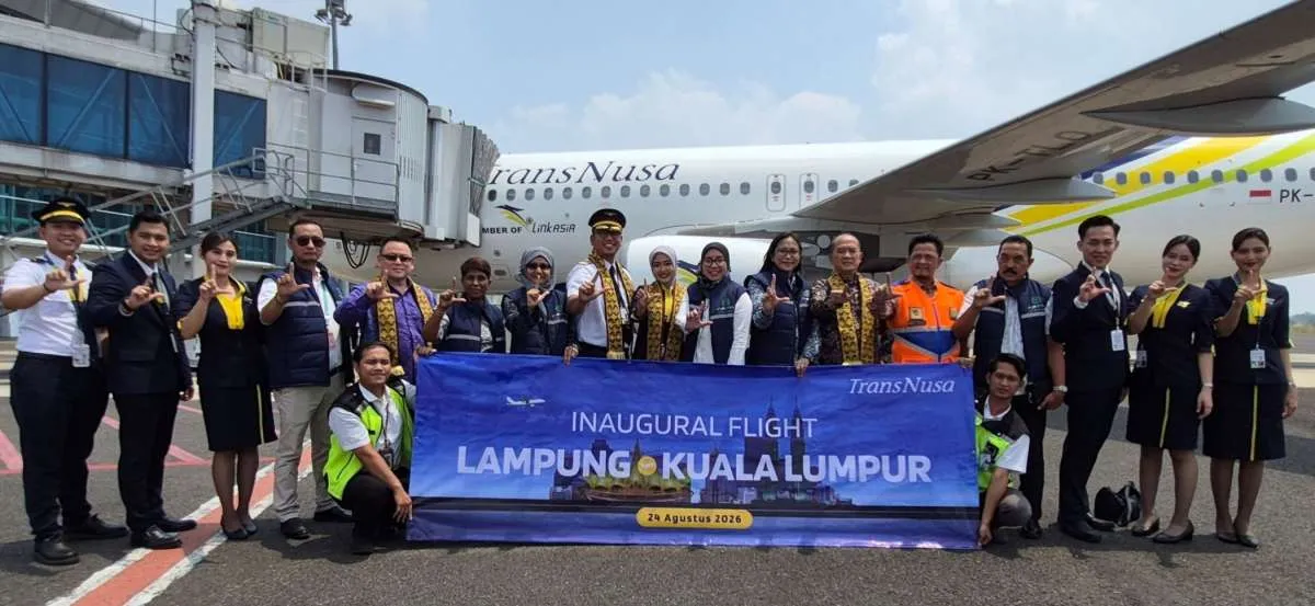 Transnusa Rilis Rute Penerbangan Perdana Jakarta-Lampung dan Lampung-Kuala Lumpur