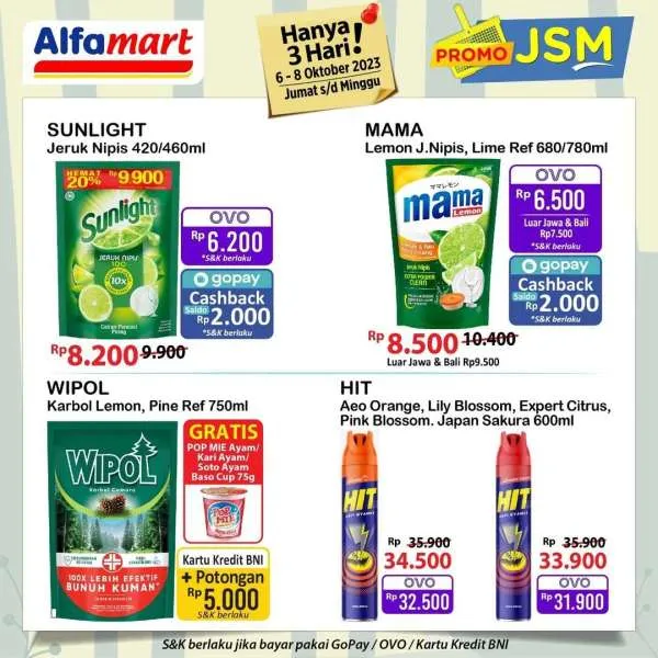 Promo JSM Alfamart Hanya 3 Hari Periode 6-8 Oktober 2023