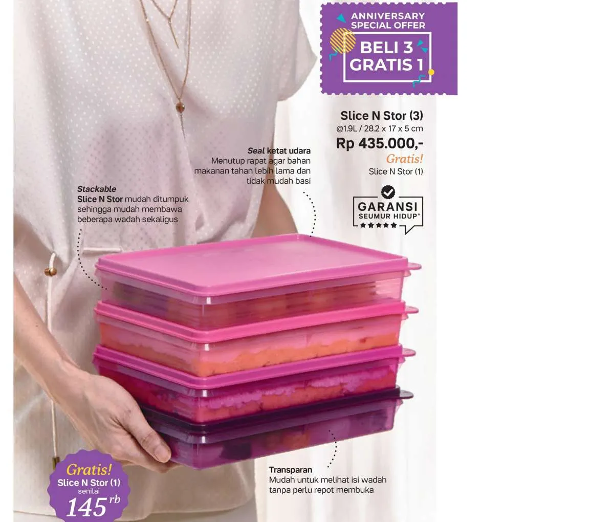 Perayaan 31 Tahun, Promo Tupperware Juli 2022 Beri Diskon Tempat Snack Harga Murah