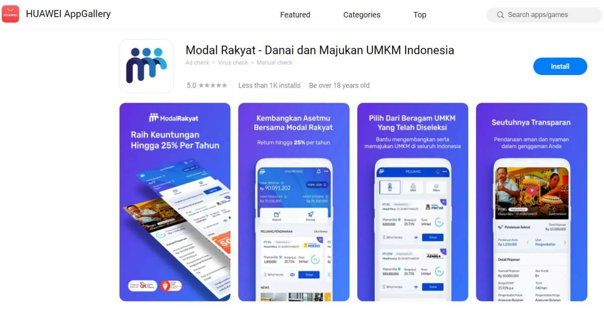 Fintech P2P lending Modal Rakyat salurkan pinjaman Rp 500 miliar saat pandemi