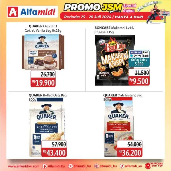 Promo JSM Alfamidi Hanya 4 Hari Spesial Gajian Periode 25-28 Juli 2024