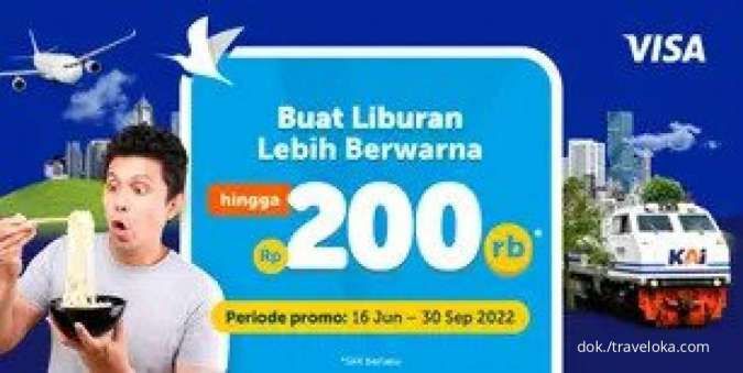 Promo Kartu Kredit VISA, Nikmati Diskon Semua Produk Traveloka hingga Rp 250.000