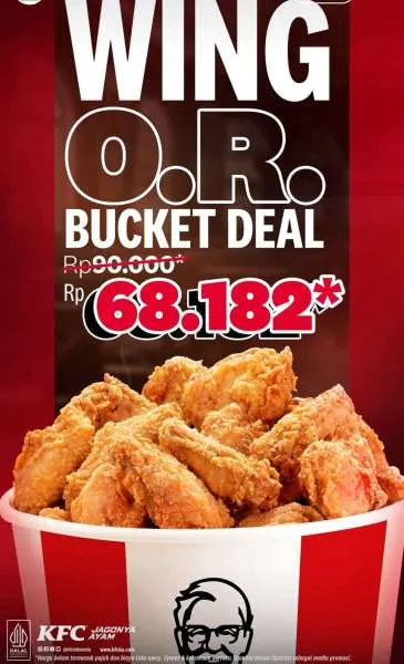 Promo KFC Wing O.R. Bucket Deal Hemat