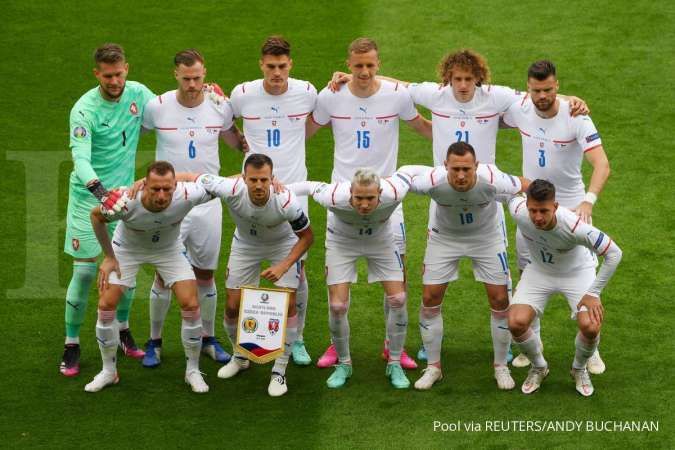 Luka Modric jelanga Kroasia vs Ceko di Euro 2020 Grup D