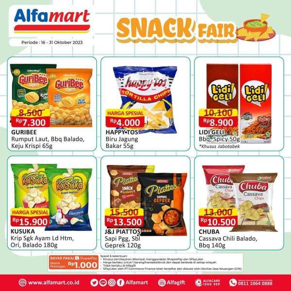 Katalog Promo Alfamart Terbaru 16-31 Oktober 2023, Snack Harga Spesial