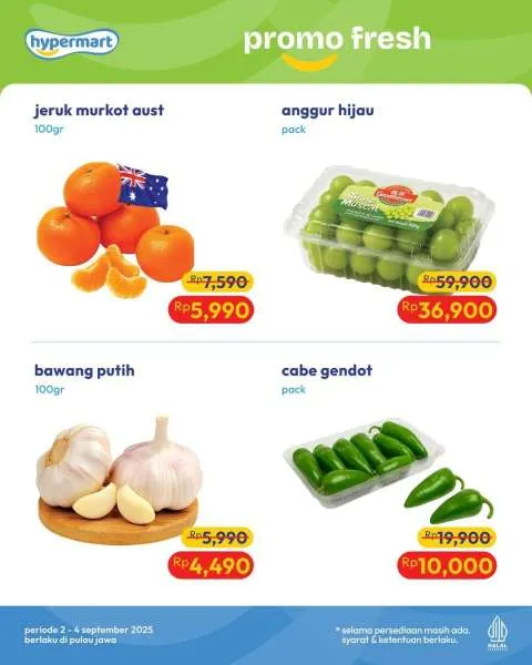 Promo Hypermart Hyper Diskon Weekday Periode 2-4 September 2025