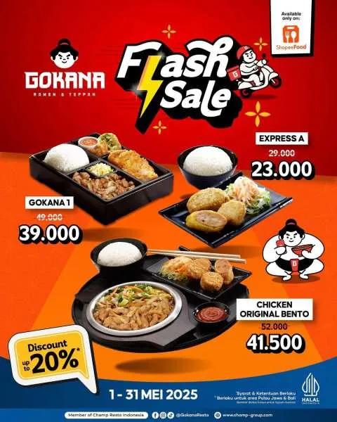 Promo Gokana Flash Sale ShopeeFood