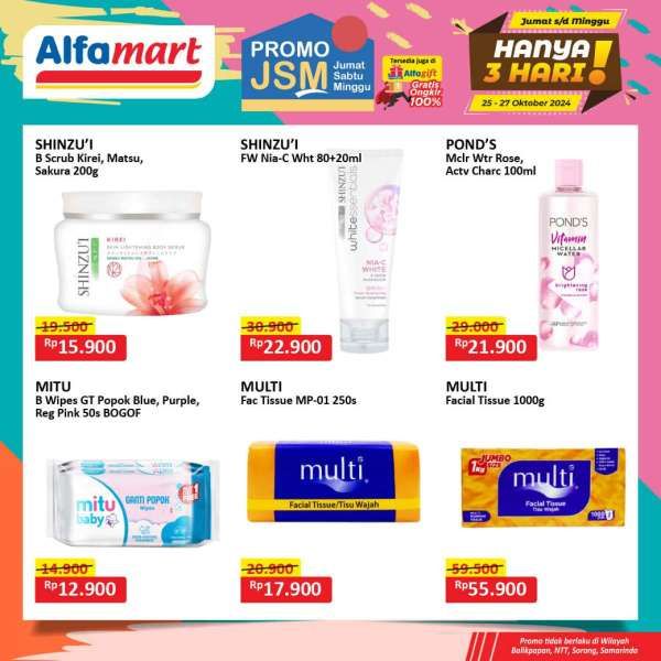 Promo JSM Alfamart 25-27 Oktober 2024