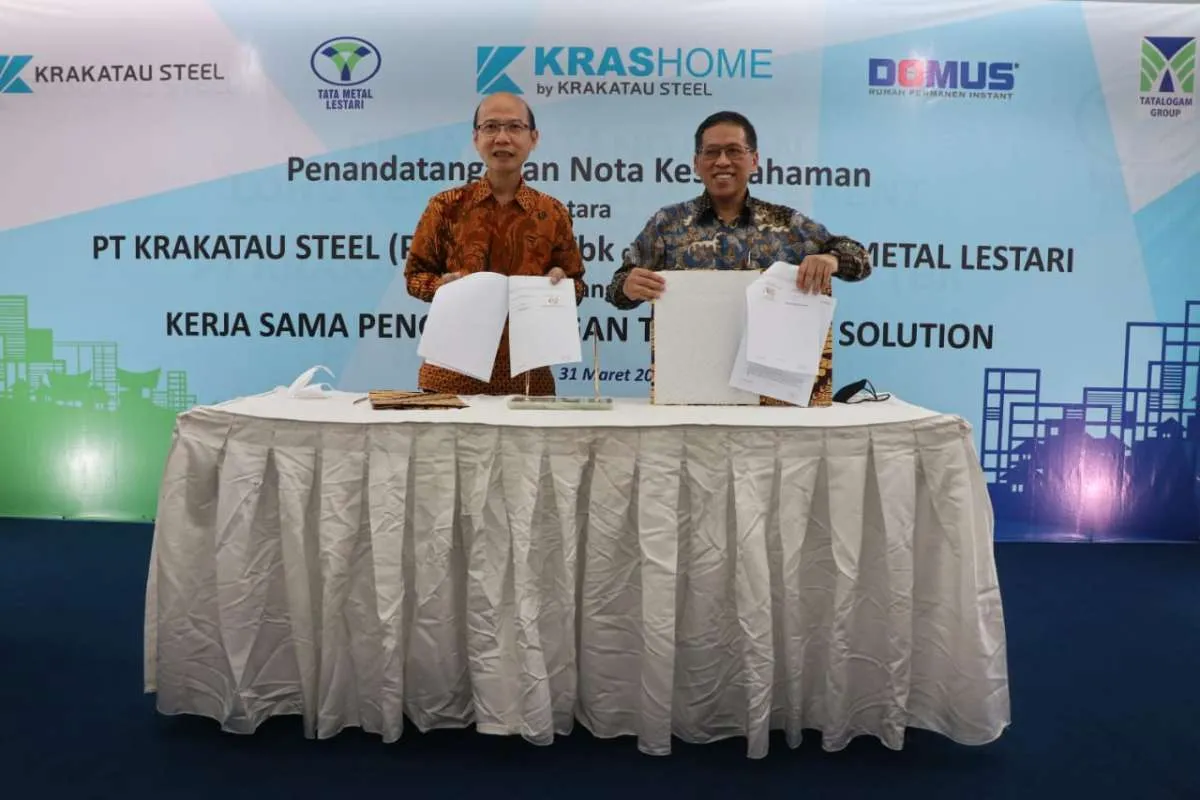 Krakatau Steel (KRAS) Kembangkan Produk Hunian Konstruksi Baja Siap Pasang