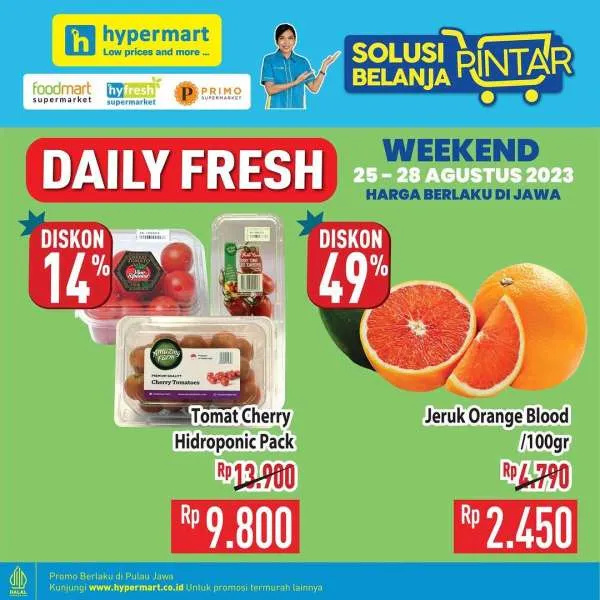 Promo Hypermart Hyper Diskon Weekend Periode 25-28 Agustus 2023