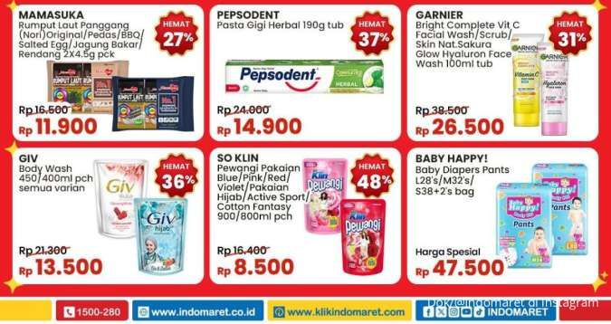 Promo Indomaret Weekend Hari Ini, So Klin Pewangi & Baby Happy Hemat Sampai 48%