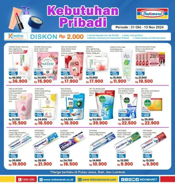 Promo Indomaret Super Hemat Periode 31 Oktober-13 November 2024