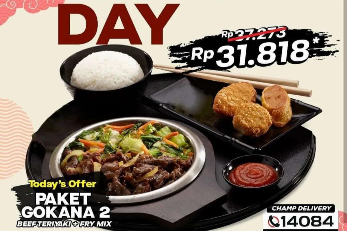 Promo Gokana 9 Desember 2021, di Thursday is Teppan Day Ada Paket Gokana Rp 31.818