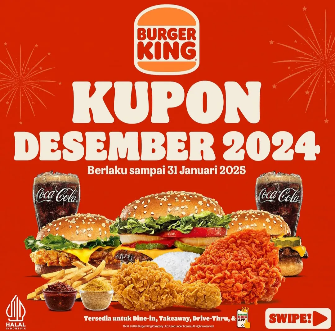 Promo Burger King Kupon Desember