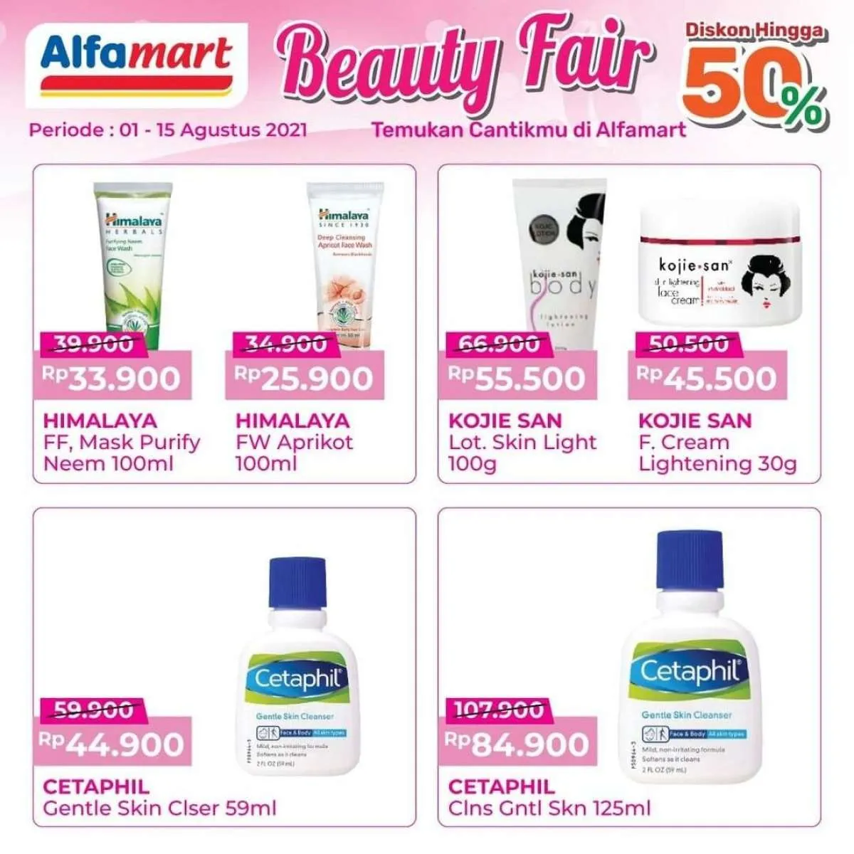 Promo Alfamart Hingga 15 Agustus, Produk Kecantikan Diskon s/d 50%