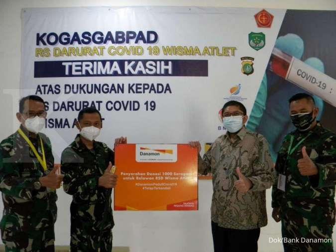 Bank Danamon Donasikan 1.000 Kaus ke RelawanRumah Sakit Darurat Covid-19 Wisma Atlet (RSDC WA)