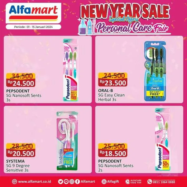 Promo Alfamart Personal Care Fair Periode 1-15 Januari 2024