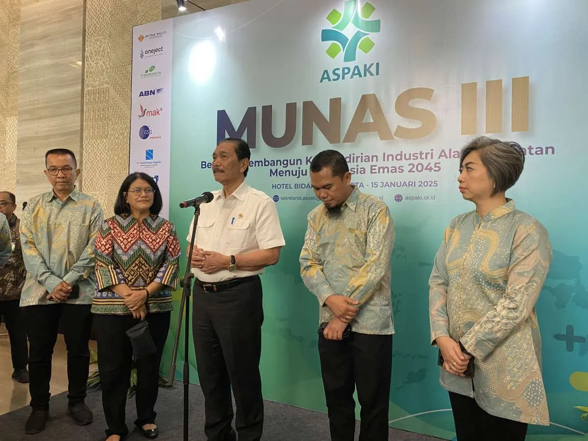Buka Munas Aspaki, Luhut Tegaskan Sektor Kesehatan Harus Dukung Produk Lokal