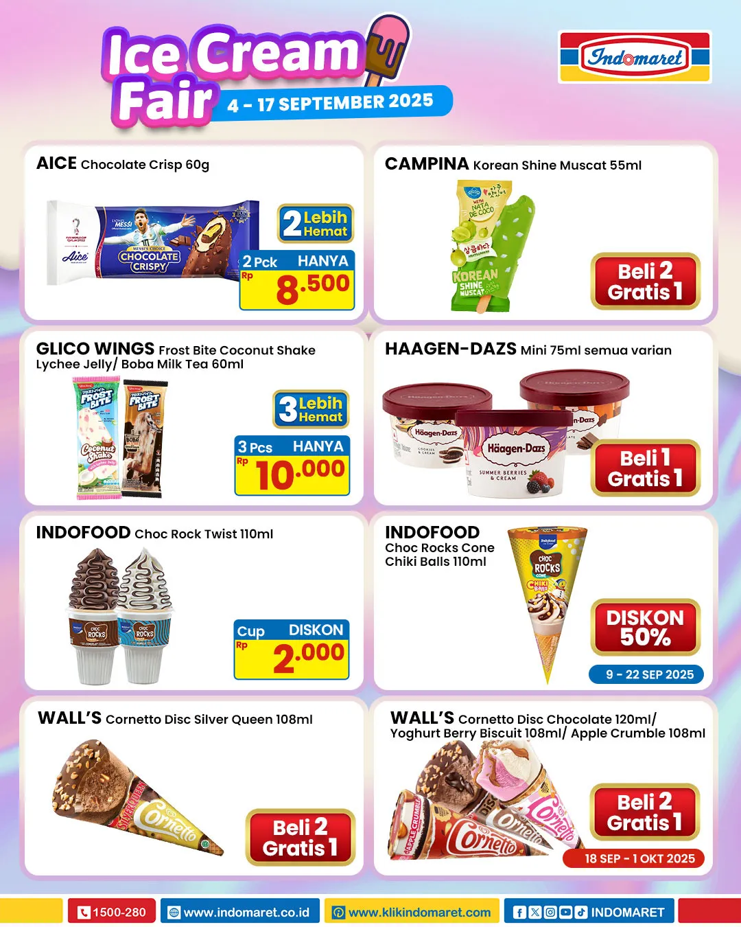 Promo Indomaret Ice Cream Fair Periode 4-17 September 2025