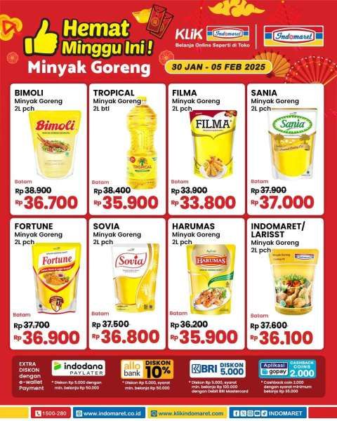 Promo Minyak Goreng di Indomaret 30 Januari-5 Februari 2025