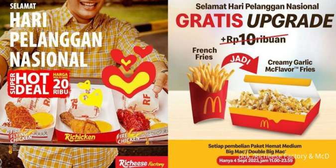 Hari Pelanggan Nasional, McDonald’s dan Richeese Factory Persembahkan Promo Spesial