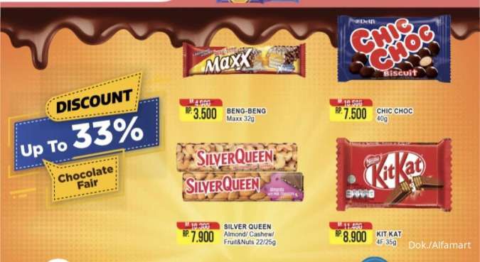 Promo Alfamart Snack Fair Oktober 2024: Cokelat Diskon 33%, Es Krim Beli 2 Gratis 1