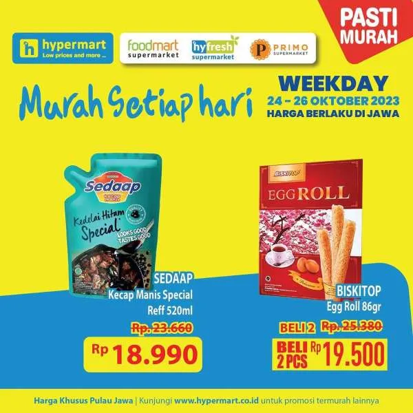 Promo Hypermart Hyper Diskon Weekday Periode 24-26 Oktober 2023