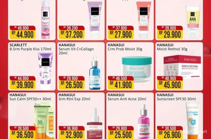 Promo Alfamart Personal Care Akhir Tahun 2025, Skincare Hanasui-Garnier Harga Spesial