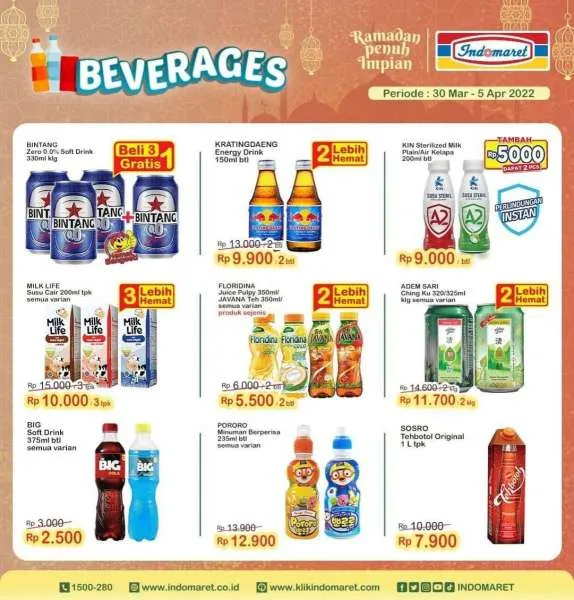 Promo Indomaret Super Hemat Periode 30 Maret-5 April 2022