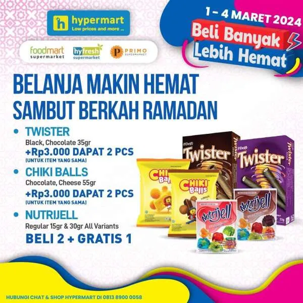 Promo Hypermart Beli Banyak Lebih Hemat Periode 1-4 Maret 2024