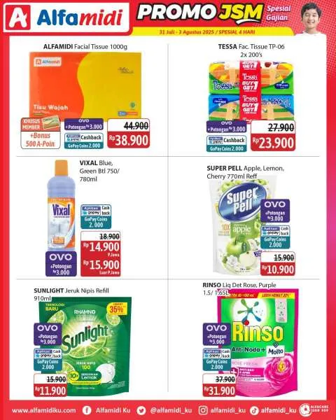 Promo JSM Alfamidi Hanya 4 Hari Periode 31 Juli-3 Agustus 2025