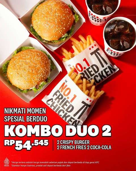 Promo KFC Kombo Duo Burger Maret 2023