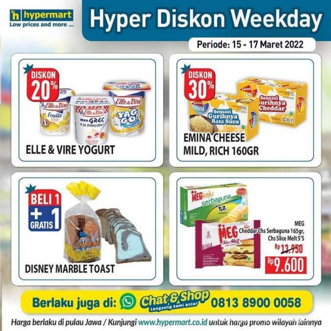 Promo Hypermart Hyper Diskon Weekday 15-17 Maret 2022