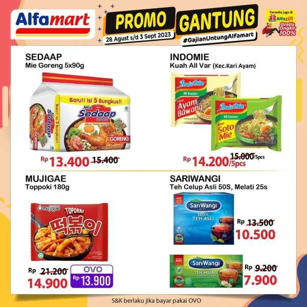 Promo Alfamart Gantung Periode 28 Agustus-3 September 2023